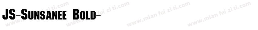 JS-Sunsanee Bold字体转换